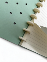 Carnet à spirales A5 avec 80 feuilles, couverture en mousse, pages intérieures remplaçables, carnet de notes