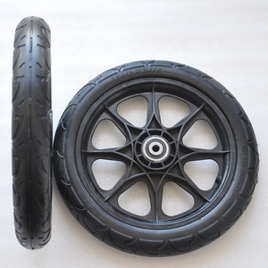 Roues en mousse PU plastique de <span class=keywords><strong>12</strong></span> <span class=keywords><strong>pouces</strong></span> 12x1.75 12x2.125 pour chariot - Product Image 1
