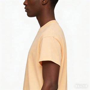 Camiseta de Algodón con Logotipo Personalizado, Estilo Vintage Lavado al Ácido, para Hombre, Talla Grande, Holgada, 100% Algodón - Product Image 3