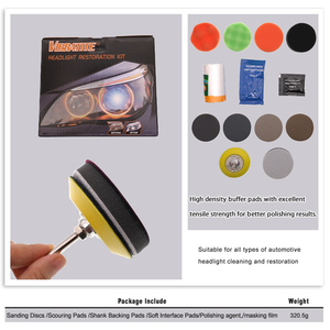Kit <span class=keywords><strong>de</strong></span> Pulido <span class=keywords><strong>de</strong></span> Faros <span class=keywords><strong>de</strong></span> Coche <span class=keywords><strong>de</strong></span> 37 Piezas con Pasta <span class=keywords><strong>de</strong></span> Pulido, Papel <span class=keywords><strong>de</strong></span> <span class=keywords><strong>Lija</strong></span> Mixto y Juego <span class=keywords><strong>de</strong></span> Restauración <span class=keywords><strong>de</strong></span> Faros <span class=keywords><strong>para</strong></span> Limpieza <span class=keywords><strong>de</strong></span> Automóviles - Product Image 4