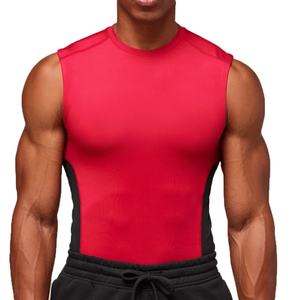 Camiseta Deportiva Ajustada para Hombre, Diseño de Bloques de Color, Transpirable y Cómoda, Venta al Por Mayor - Product Image 3