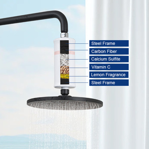 Filtre de douche à eau dure pour spa, pommeau de douche à main vitaminé, purificateur d'eau, filtre de salle de bain pour éliminer le chlore - Product Image 3