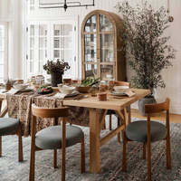 Ensemble de meubles modernes artisanaux de haute qualité, revêtement en tissu, chaise de salle à manger de luxe
