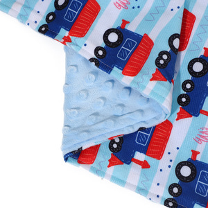 Couvertures en flanelle de coton pour bébés, logo personnalisé, peluche à pois, design ultra doux, pièces - Product Image 5