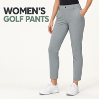 Pantalon de golf professionnel tout-terrain en chino, infroissable, tissé, coupe classique, léger, fuselé, avec logo personnalisé