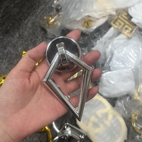 Poignée de porte de chaise en forme de diamant en plastique moderne dorée pour la maison, le bureau, les meubles, bouton décoratif de haute qualité