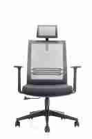 Chaise de bureau ergonomique en maille rotative confortable pour ordinateur