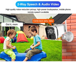 กล้องวงจรปิดระบบโซลาร์เซลล์ 4MP พร้อมแบตเตอรี่ในตัว รองรับเสียงสองทาง ระบบ Wifi NVR 8 ช่อง พร้อมจอ LCD มองเห็นในเวลากลางคืน ชุดกล้องวงจรปิด Wifi พลังงานแสงอาทิตย์ รุ่น CR-KF8-4MP Solar L - Product Image 4