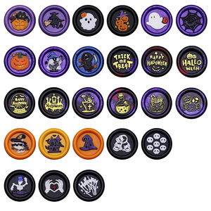 Timbres à cachet en cire en gros, série Halloween miniature, citrouille, <span class=keywords><strong>maison</strong></span> hantée, squelette - Product Image 5