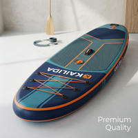 Tabla de Paddle Surf Inflable de 11'6'' con Soporte para Remo y Asiento Extraíble para Ejercicios de Remo y Sculling