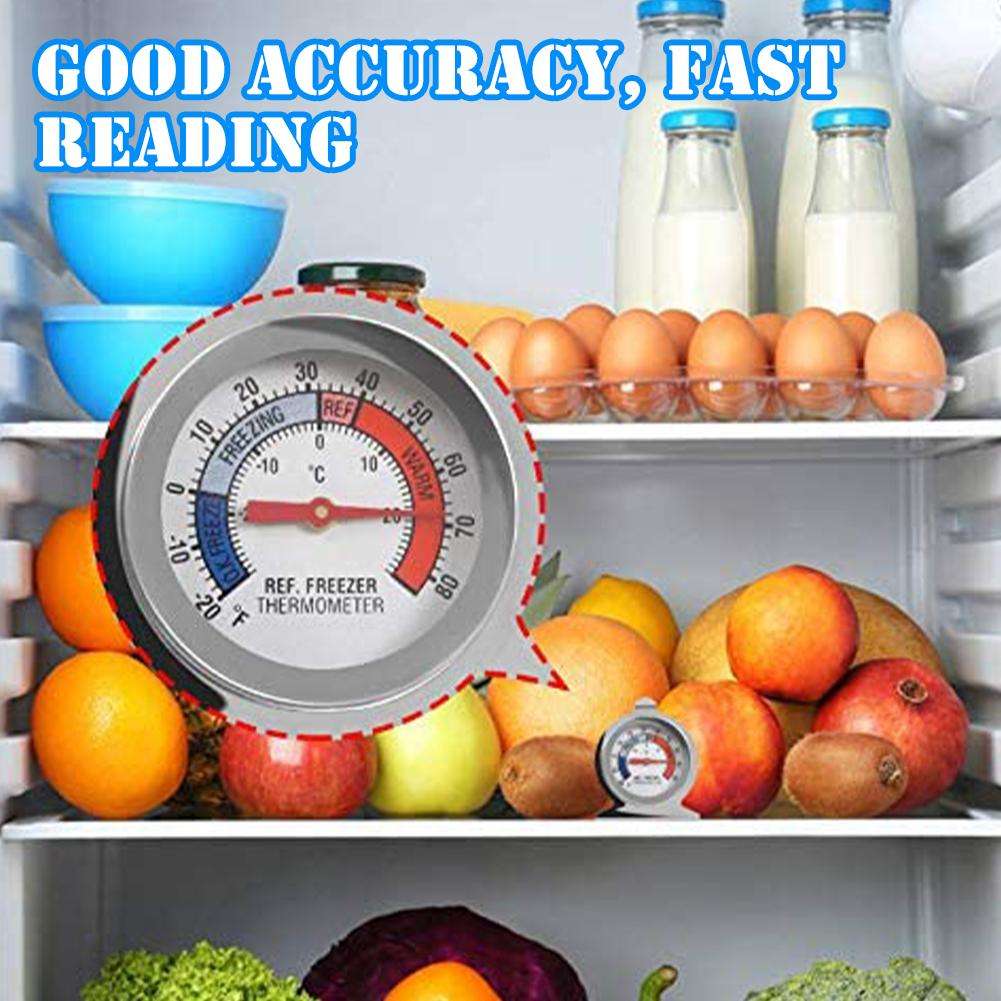 热卖表盘不锈钢冰箱冰柜温度计-20 ~ 80华氏度冰箱温度传感器厨房工具| Alibaba.com