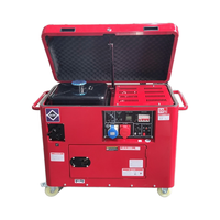 Générateur d'essence portable Rui Tianheng 6KW/7.5KVA pour la maison, le camping, l'extérieur, démarrage automatique, refroidissement par air, durable, silencieux, 4 temps, 1 cylindre