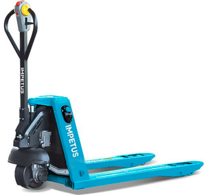 Battery Power Manual Walk Behind 1.5 Ton Jack Stainless Steel Mini Lifter Semi Electric Forklift Pallet Truck <strong>Trolley</strong> - Product Image 2