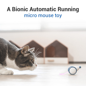 Jouets pour chats Cheerble Great Smart Interactive Eco-Friendly PVC Electronic Pet Cat Moving Mouse Toys Modern Fashion pour chats d'intérieur lasse - Product Image 5