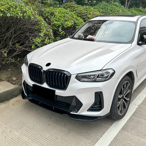 Amp-Z Front Lip Splitter Carbon Fiber Texture Matte Finish For Bmw X3 X4 G01 G02 Lci M Sport 2022-2024 - Product Image 2