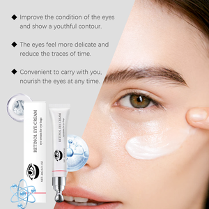 Crème pour les yeux raffermissante au rétinol 20g OEM Étiquette privée Resserrer Atténuer les rides Collagène Hydrater Vegan - Product Image 3