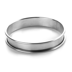Anello per torta con bordo rialzato in acciaio inossidabile, stampo da forno per decorare torte - Product Image 3