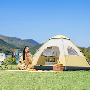 Carpa de Camping Automática para 3-4 Personas, Impermeable, para Senderismo, con Estructura de Una Habitación y Apertura Rápida - Product Image 4