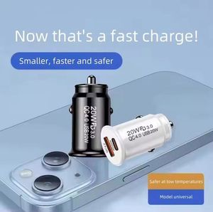 20W PD <b>Car</b> Charger QC4.0 Dual Port Quick Charge Usb Type C <b>Car</b> Charger A+C Mobile Phone <b>Car</b> Charger - Product Image 6