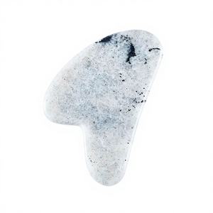 Masseur facial en gua sha gris 100% naturel, logo personnalisé, planche de gua sha de haute qualité - Product Image 2