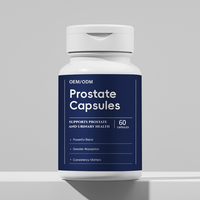 Capsules à base de plantes riches en protéines pour le soutien naturel de la prostate, marque privée OEM, pour la santé et les soins de la prostate des hommes adultes, 60 par flacon