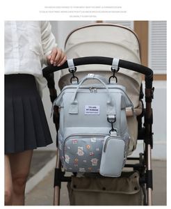 2Pcs Set Mommy Diaper Bag <b>Large</b> <b>Capacity</b> Baby Supplies Storage Bags Waterproof Maternity <b>Backpack</b> - Product Image 4