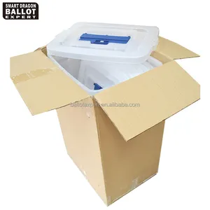ห้องเรียนโปร่งใส PP กล่องลงคะแนนเสียงพลาสติกกล่องลงคะแนนเลือกตั้งที่กำหนดเองสำหรับเด็กลงคะแนน