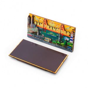Imán de nevera de madera MDF personalizado con diseño de Frankfurt, Alemania, recuerdo turístico natural del fabricante de la ciudad - Product Image 3