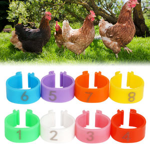1.6/2Cm Eendendenduif Plastic Rubberen Voetring Met Nummers Kleurrijke Snap-On Gevogelte Kippenvogelbeenringen - Product Image 2