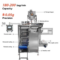 Machine d'emballage automatique de sachets de liquide et de pâte à 6 voies et 4 soudures latérales pour shampoing, mayonnaise, ketchup