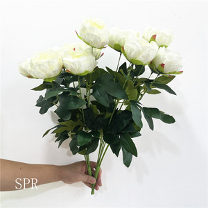 SPR <span class=keywords><strong>Ivoire</strong></span> <span class=keywords><strong>Mariée</strong></span> Soie FlowerPeony Décoration <span class=keywords><strong>De</strong></span> Mariage Fournitures En Gros Artificielle Rose Fleur <span class=keywords><strong>bouquet</strong></span> - Product Image 1
