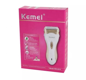 KeMei KM 3518 Bán Chạy nhất không đau da thân thiện nhanh chóng có thể sạc lại Womens Máy cạo râu điện - Product Image 4