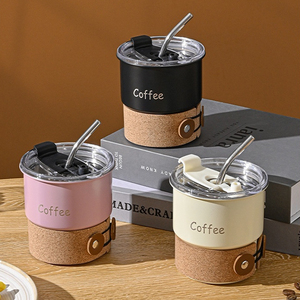 Custom Logo Stainless Steel, Beer Cup Portable Modern Design Coffee Cup Leakproof Travel Beer <b>Camping</b> Cup With Bamboo Sleeve/ - Product Image 1