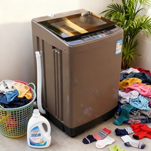 Top Load Fully Automatic Washing Machine With Air Drying Blue Light Antibacterial Large Capacity Pulsator Fully Automatic Washin - Product Image 5