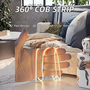 360 độ sáng COB Dải 3 mét hẹp 5/24V <span class=keywords><strong>LED</strong></span> <span class=keywords><strong>Filament</strong></span> linh hoạt Silicone Edison Bóng Đèn Diode IP20 đồng cho DIY trang trí - Product Image 3