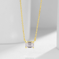Collier en platine avec diamant de laboratoire solitaire de 0,5 ct, certifié IGI GIA, couleur D, clarté VVS VS, 50 points