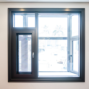 Aluminum #65 Grey 1.4mm Both Open Thermal Break 6mm +12A+6mm Double Tempered Glass Casement Window - Product Image 4