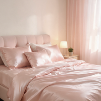Ensemble de literie quatre pièces en soie de mûrier de qualité supérieure 6A avec tissu charmeuse 22 momme