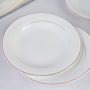 Plaques de chargeur de 10 "opale blanche, nouveau Design avec garniture à motifs en or, pour <span class=keywords><strong>lunettes</strong></span>, - Product Image 2