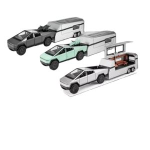 1:24 पैमाने पर मिश्र धातु पिकअप ट्रक डाइकास्ट टॉय यूनिसेक्स 220v बच्चों के लिए पुल बैक फंक्शन और लिथियम बैटरी - Product Image 1