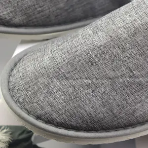 Personalizzato OEM usa e getta Velour pantofole all'ingrosso all'ingrosso morbido cotone pantofola di lusso per il viaggio doccia pantofole