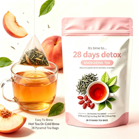 Détoxifiant corporel en 28 jours, tisane détoxifiante naturelle, stimule le métabolisme, favorise l'amincissement, 28 sachets de thé, logo personnalisé pour adultes, OEM/ODM