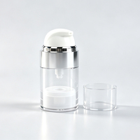 Flacon pompe sans air de 30 ml, 50 ml, 100 ml, 120 ml pour sérum, lotion et emballage de produits de soin de la peau