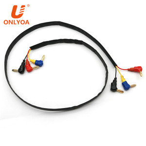 Tùy chỉnh thực hiện 4mm góc chuối cắm 90 độ khuỷu tay âm thanh cắm đồng mạ vàng kết nối dây L loại loa Jack kết nối - Product Image 6