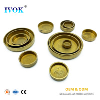 Bouchon d'eau IVOK, bouchon de blocage d'eau, bouchon anti-gel moteur OD 24mm, bouchon en cuivre