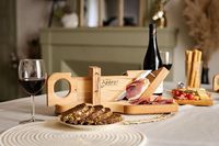 Saucisse en bois personnalisée en usine et trancheuse guillotine Chorizo fabriqués en Chine, beige,