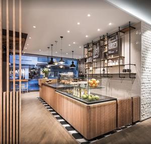 Contenedor prefabricado de diseño moderno para restaurantes de comida rápida, cafeterías, bares, tiendas de conveniencia, tienda emergente, quiosco, estantes de exhibición - Product Image 6