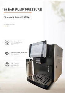 Cafetera Espresso de Aluminio Todo en Uno, Totalmente Automática, con Pantalla Táctil LED, Programable, Dispensador de Agua Caliente, Profesional - Product Image 3