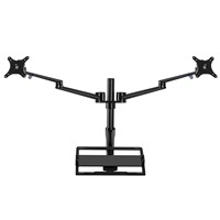 Support de bureau réglable pour trois moniteurs LCD/LED, rotation à 360 degrés et pivotement à 180 degrés, nouveau support de montage sur bureau