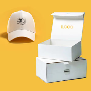 Gorro creativo personalizado y caja de libro de concha magnética plegable y caja de cartón de negocios - Product Image 1